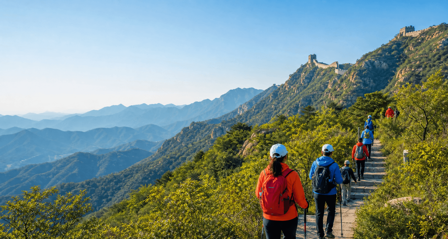承德山水户外运动场景
